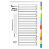 12 Part Colour Index Divider